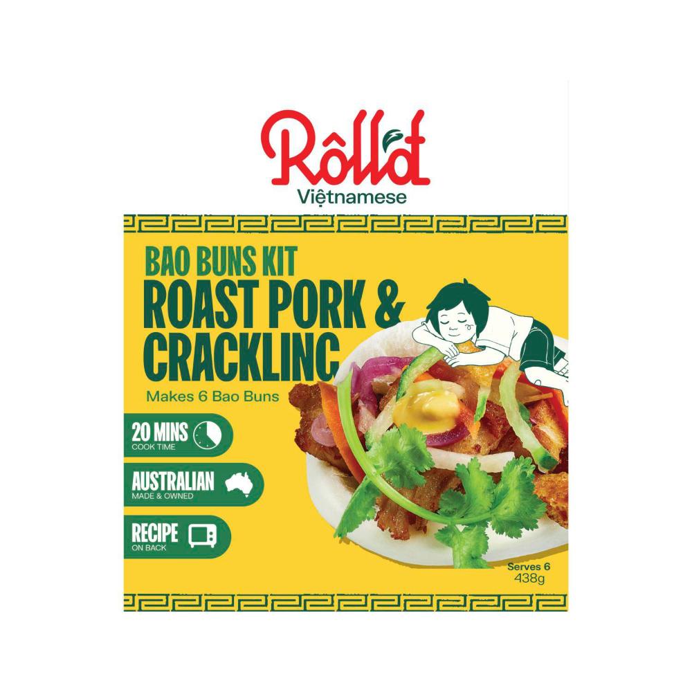 Roll'd Vietnamese Roast Pork & Crackling Bao Bun Kit